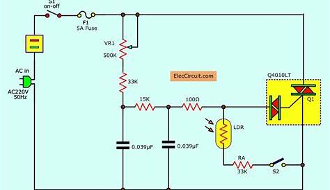 digital light dimmer circuit diagram