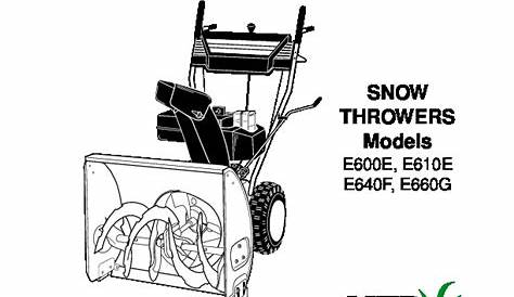 mtd snowblower engine manual