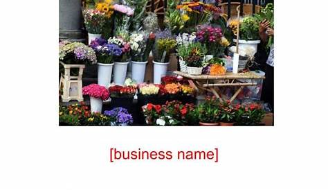Flower Shop Business Plan Template Sample Pages - Black Box Business Plans