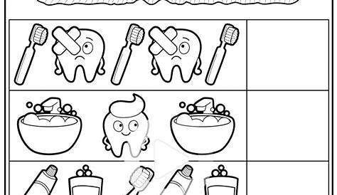 dentist worksheets for preschool