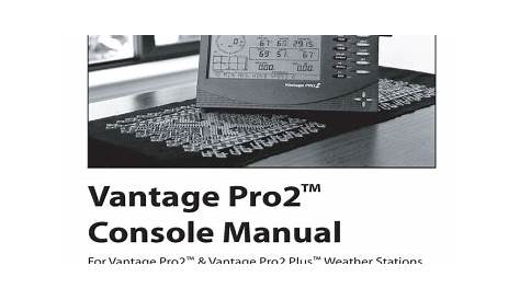DAVIS Vantage Pro2 Plus manual | Manualzz