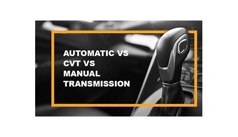 automatic transmission vs manual transmission