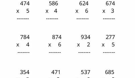 multiplication questions for grade 3