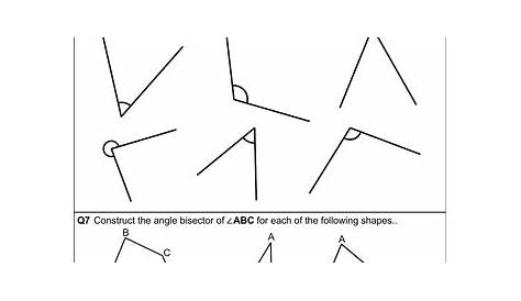 Constructing perpendicular and angle bisectors | Teaching Resources