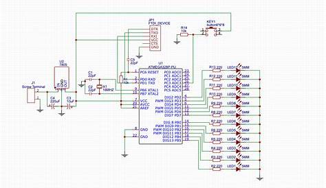20 led chaser circuit diagram