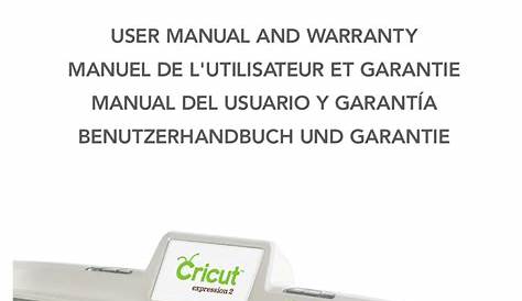 cricut expression user manual