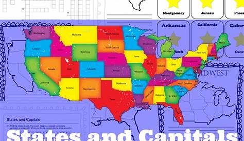Free State Capitals Game | Cc: Misc | Pinterest | States And - State