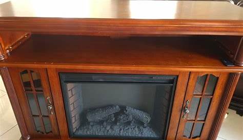 Twin-Star International 28EF022SRA electric fireplace brown wooden in