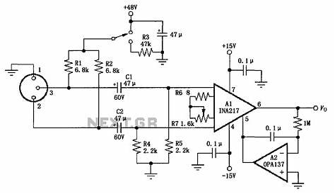 mic preamp circuit diagram