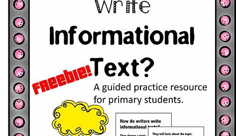 informational writing lesson plans 4th grade