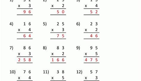 multiplication by 1 worksheet