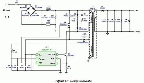 5V 1A charger circuit schematic diagram