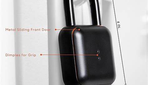sharper image fingerprint lock manual