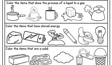 Teach child how to read: 1st Grade Science Worksheets On Matter