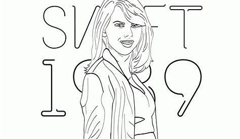 Free Taylor Swift Coloring Pages Printables - Coloring Home