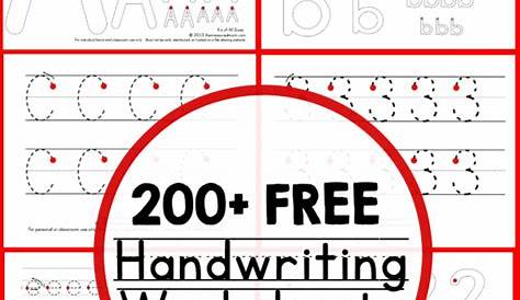 200+ FREE Printable Handwriting Worksheets