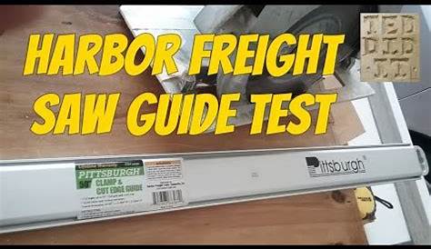 Harbor Freight Saw Edge Guide Long Cut Test - YouTube