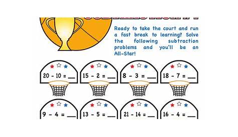 Basketball Math | Worksheet | Education.com | Basketball math, Math