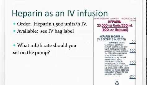 heparin and lr compatibility