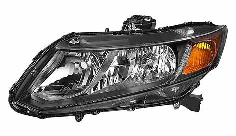 Lumen® - Honda Civic 2012 Black Factory Style Headlight