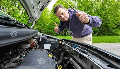 Car fixing stock photo. Image of male, problem, checking - 39806206