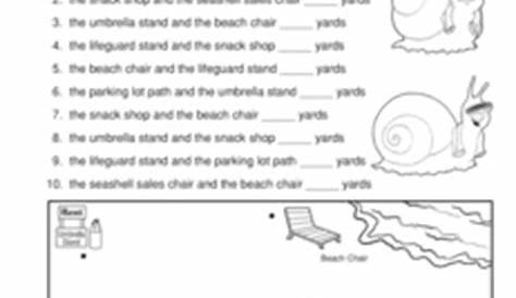 scale on a map worksheets