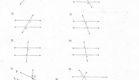 Geometry Angle Relationships Worksheet Answers — db-excel.com