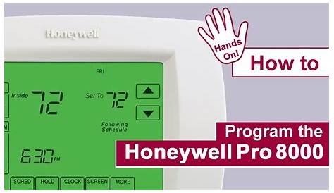 Honeywell Pro 8000 User Manual