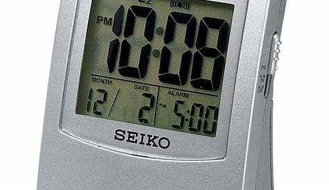 seiko digital alarm clock instructions