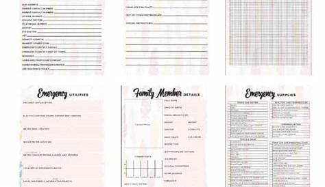Emergency Binder Printables - Feather Print - Simple Living Mama