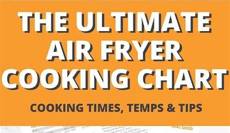 Air Fryer Cooking Chart {Free Printable} - Cook it Real Good