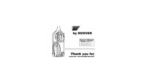 hoover vacuum windtunnel manual