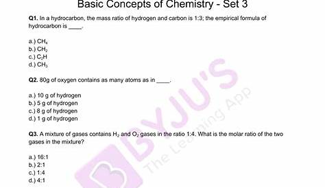 hydrocarbon worksheet answers