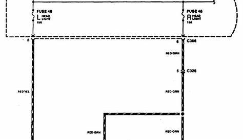 Acura RL (1996 - 1998) - wiring diagrams - headlamp switch