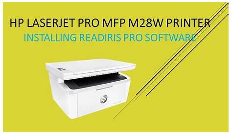 HP LaserJet Pro MFP M28w | M29w : Installing ReadIris Pro software