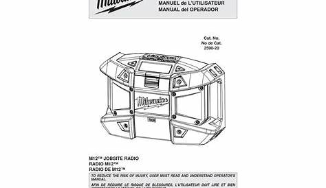 MILWAUKEE 2590-20 OPERATOR'S MANUAL Pdf Download | ManualsLib