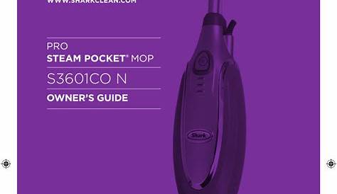 Shark Professional Steam Pocket Mop S3601Co Users Manual