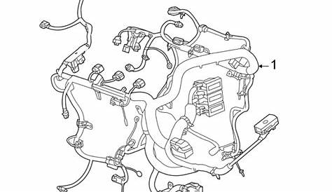 Chevrolet Camaro Engine Wiring Harness. W/O ZL1, 6.2 liter, w/magnetic