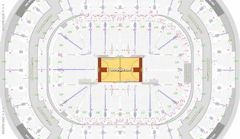American Airlines Arena seat & row numbers detailed seating chart