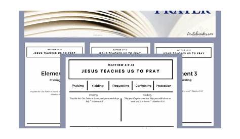understanding the lord's prayer worksheet