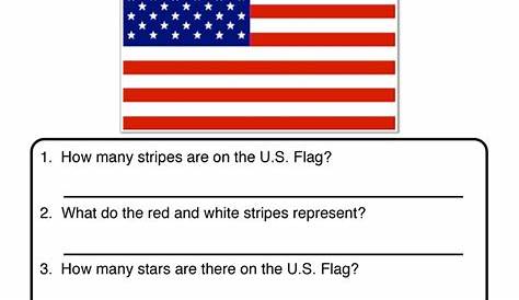United States Flag Worksheet - Have Fun Teaching