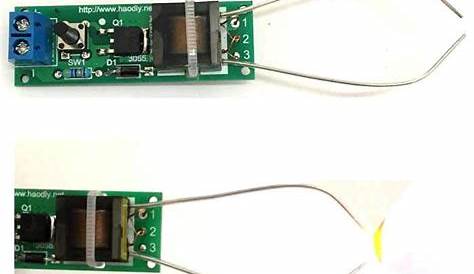 diy arc lighter circuit diagram