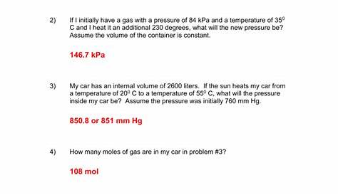 Ideal Gas Law Worksheet Pv Nrt — db-excel.com