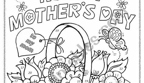 mothers day worksheet for kids