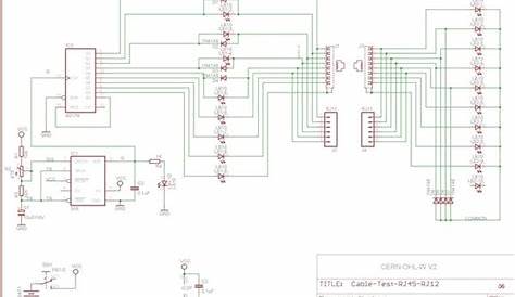rj45 cable tester circuit diagram
