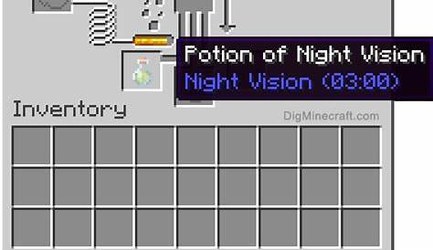 how to make night vision minecraft recipe
