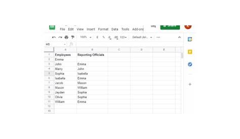 how to put hierarchy chart in google docs