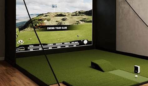 setting up skytrak golf simulator
