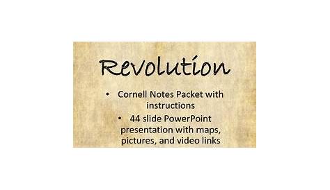 road to the revolution notes