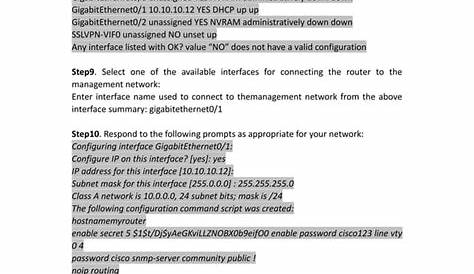 Configuring a cisco 2901 router | PDF